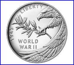 End of World War II 75th Anniversary Silver Medal 20XHORDER CONFIRMED (SEALED)