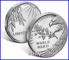 End of World War II 75th Anniversary Silver Medal IN HAND