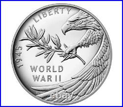 End of World War II 75th Anniversary Silver Medal ORDER CONFIRMED