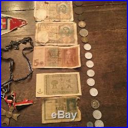 Estate Lot WW2 Medals, Medal German Badges/Arm Bands/Buckles/Pins/Currency