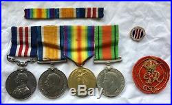 Excellent WW1 Trench Raid Military Medal Group, Mounted as Worn