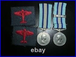 Extremely Rare Royal Observer Corps Medal Pair- Husband, Wife & Officer
