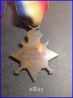 First World War Medals Cambridgeshire Regiment Private Lewis