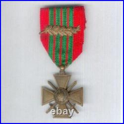 FRANCE. War Cross 1939-1945, rare unofficial version dated'1939 1945