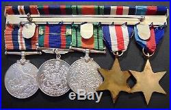 FULL SIZED CANADA WW2 Canadian Armed Forces medals w OVERSEAS ML bar