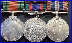 FULL SIZED CANADA WW2 Canadian Armed Forces medals w OVERSEAS ML bar