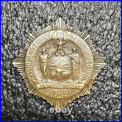 Faithful Service In The World War 1917-1919 Presented To Frank Kur Medal