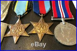 Family Medal Group WW2 Air Crew Europe Star Medal Group Casualty & Engineers