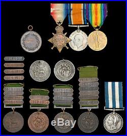 Family group of medals to the Pocock of Berkshire. Egypt 1882 & WW1 Medals ++