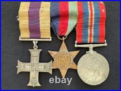 Fantastic Original British Full Size WWII Military Cross Trio to a POW
