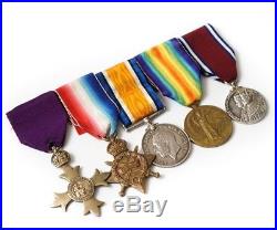 Fantastic Rare WW1 CMG OBE Medal Group of 6 to Major Rare Unit with Research