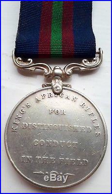 Fantastic Rare WW1 DCM Gallantry Kings African Rifle Distinguished Conduct Medal