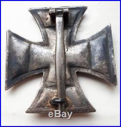 Fantastic Rare WW1 German 1914 EK1 AWS Pillowback 1st Class Iron Cross Medal