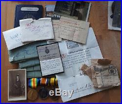 Fantastic WW1 Emotive'Time Capsule' Brothers NZEF Casualty W Yorks Medal Group
