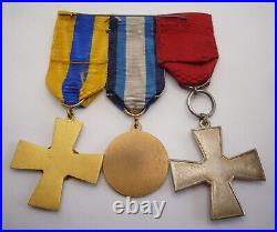 Finland / Finnish Order Of The Lion Merit Medal Group Of 3