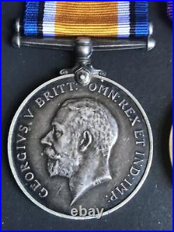 First World War-British Victory & War Medal-Pair-Pte. W. Albon-Bedford Regiment