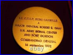 Fort Gordon/major General Robert E. Gray Fraisse-demey Paris Medal, One Of A Kind