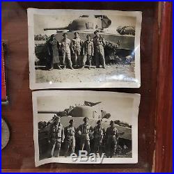 Framed WW2 Medal Group With Photos Harry Pitt Africa, Italy & Burma Star Etc