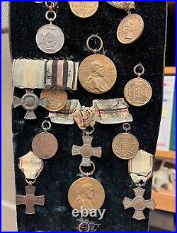 Franco-Prussian War WWI medals Imperial German Prussian Banner Pour Le Merite /