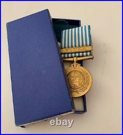 GENUINE VINTAGE Full Size GREEK issue United Nations Medal for Korea Korean War