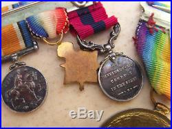 GREAT WAR WW1 Trio + Distinguished Conduct Medal DSM + Dress Medals etc