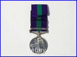 GSM Medal S. SJT. J. GRANT Royal Engineers PALESTINE 1945-48 Clasp #AK19