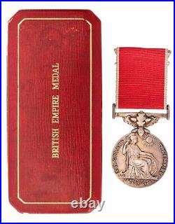 GVIR British Empire Medal to JOHN JOHNSON In Case of Issue