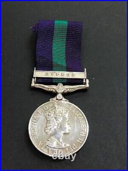 General Service Medal 1918 1 clasp Cyprus