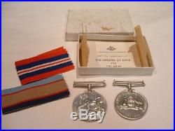 Genuine 100% Unnamed Type 1 Ww11 Australian Service Medal & Wm No Name Erased