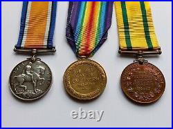 Genuine Ww1 Medal Pair & Territorial War Medal W L Baker Rfa