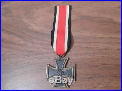German 1939 WW2 Iron Cross Medal Badge with Ribbon Original WWII