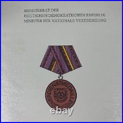 German Medal Portfolio Verdienstmedaille Zivilverteidigung Gold Civil Defence