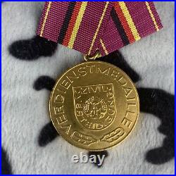 German Medal Portfolio Verdienstmedaille Zivilverteidigung Gold Civil Defence