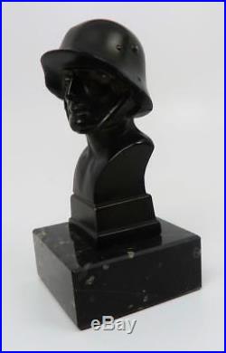 German WW2 table award soldier medal officer bronze bust uniform desk decoration