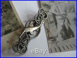 German WW II Navy submarine fight medal for small u-boots silver rare badge