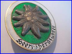 German WW II Wehrmacht mounty award Heeresbergführer soldier 1944 rare medal