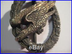 German WW II medal original air force air borne badge producer marker 1 rare