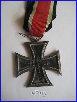 German WW II medal original iron cross with ribbon iron cross second class