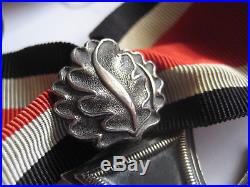 German WW II medal original knight cross + ribbon 800 marker + 900 oak leave