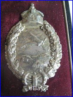 German WW I air force imperial pilot medal genuine antique award in Juncker case
