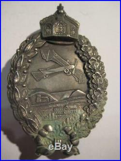 German WW I air force pilot medal producer Juncker 1914-1918 prince solid silver