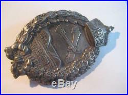 German WW I air force pilot medal producer Juncker 1914-1918 rare hollow silver
