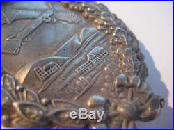 German WW I air force pilot medal producer Juncker 1914-1918 rare hollow silver