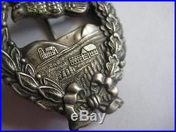 German WW I air force pilot recall award silver hollow made rare prussia medal