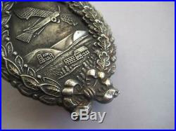 German WW I air force prussia pilot medal genuine antique engraving name 1918