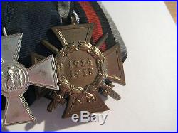 German WW I and WW II medal bar original iron cross 2´class medals east medal