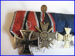 German WW I and WW II ribbon medal bar original Juncker Berlin very rare medals