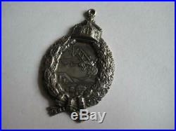 German WW I original solid silver 800 pilot badge antique prince size rare medal