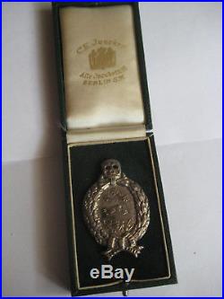 German WW I tank fight medal 1914-1945 award Juncker original award in case