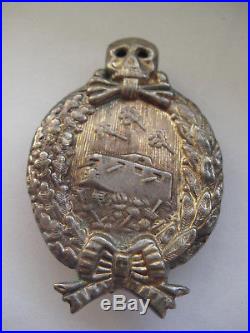 German WW I tank fight medal 1914-1945 award rare Godet original award antique